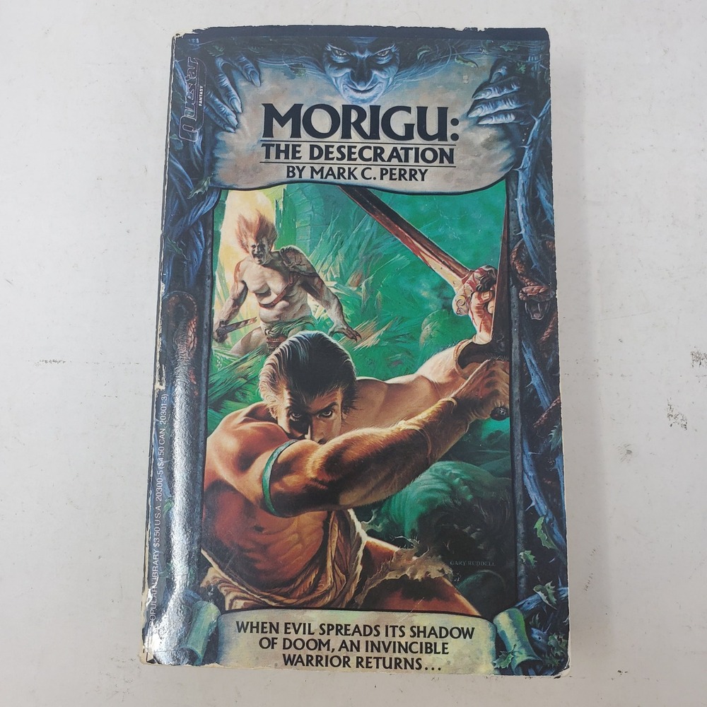 Morigu The Desecration Mark C Perry 1986 Questar Fantasy Paperback 1st Printing